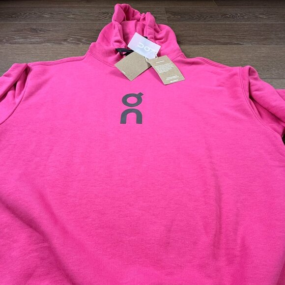 On Women's Club Hoodie Pink Sz S NWT Athleisure Athletic Fall Pull-Over - Picture 12 of 16